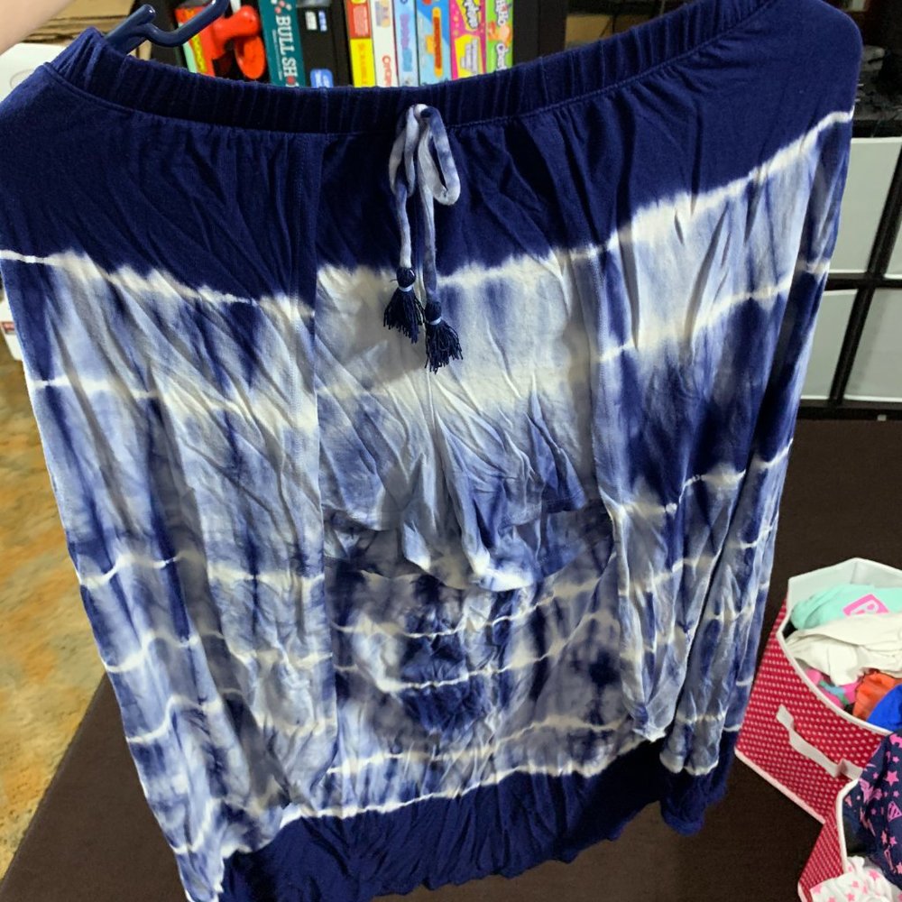 Justice Girls Blue Tie Dye Skort